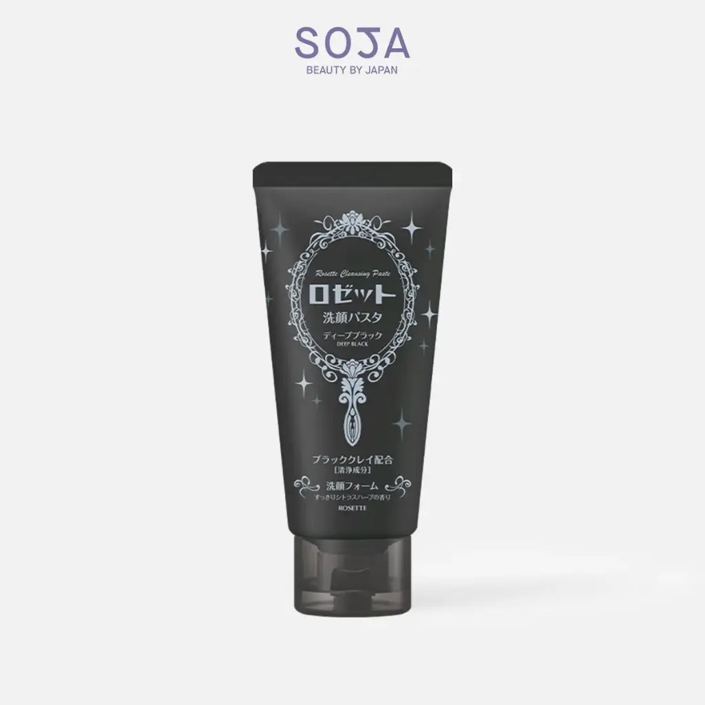  Sữa Rửa Mặt Sạch Sâu Và Thu Nhỏ Lỗ Chân Lông 120g Rosette Face Wash Pasta Deep Black
