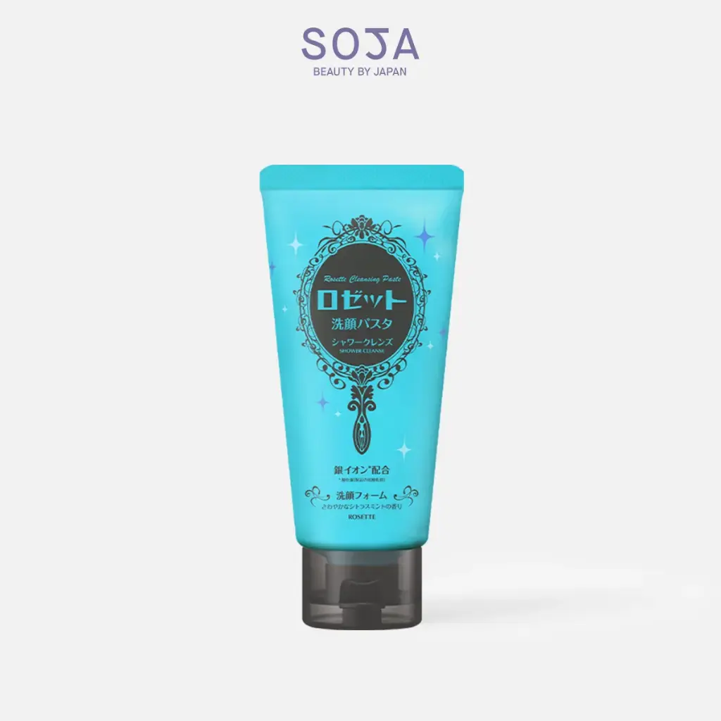Sữa Rửa Mặt Dưỡng Ẩm và Thu Nhỏ Lỗ Chân Lông 120g Rosette Face Wash Pasta Shower Cleanse