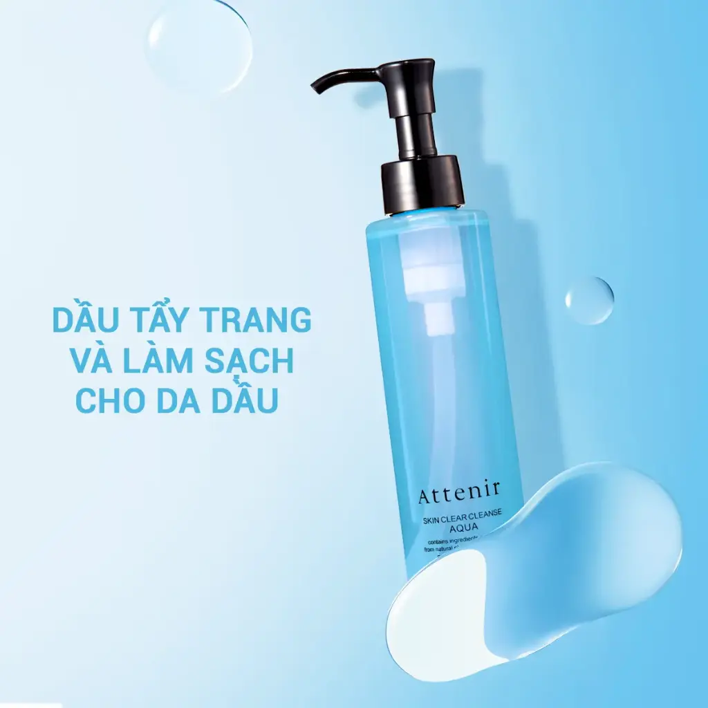 Dầu tẩy trang và làm sạch 175ml  Attenir Skin Clear Cleanse Aqua