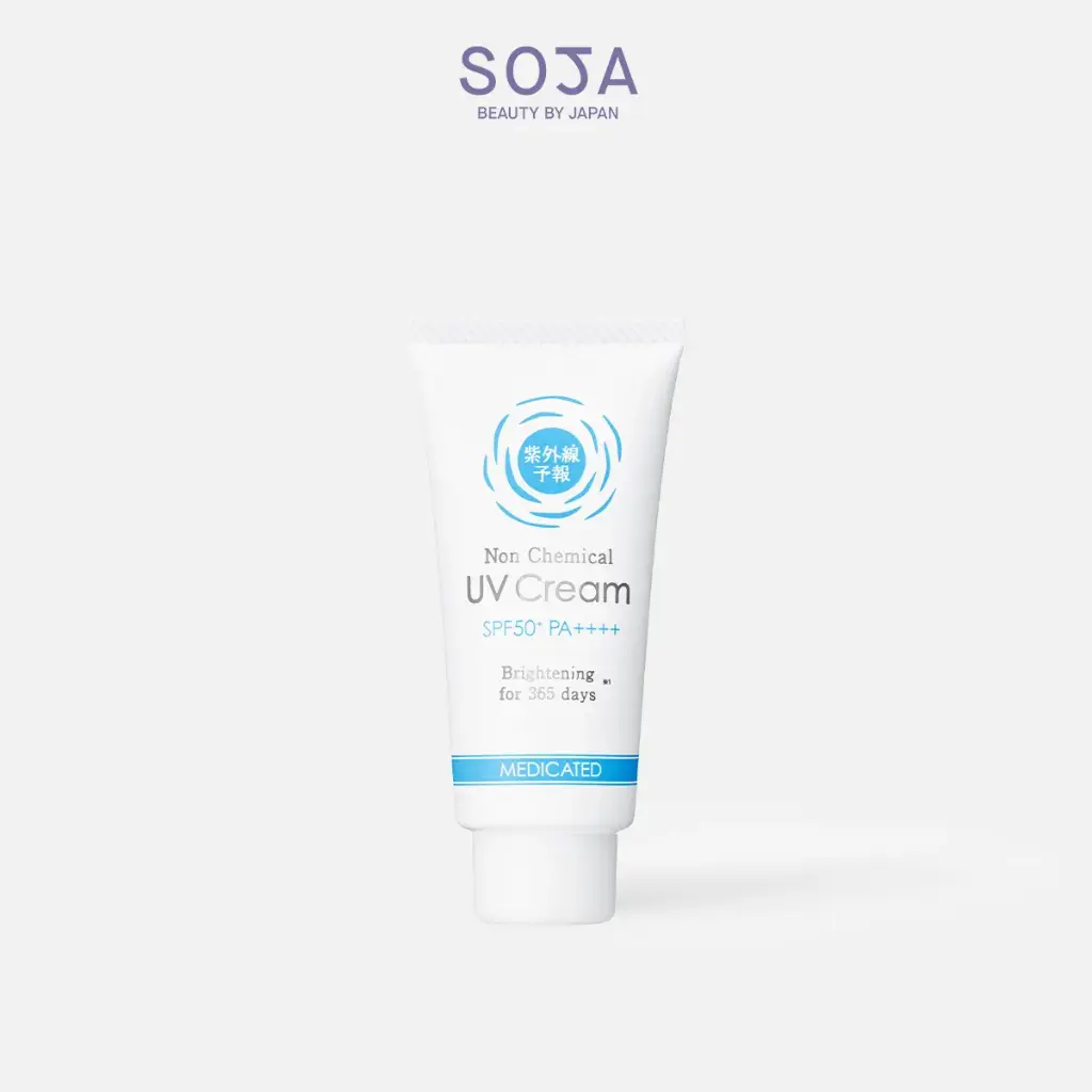 Kem Chống Nắng Dưỡng Trắng Da Vật Lý SPF50+ PA++++ 40G UV Yohou Non Chemical Whitening UV Cream M