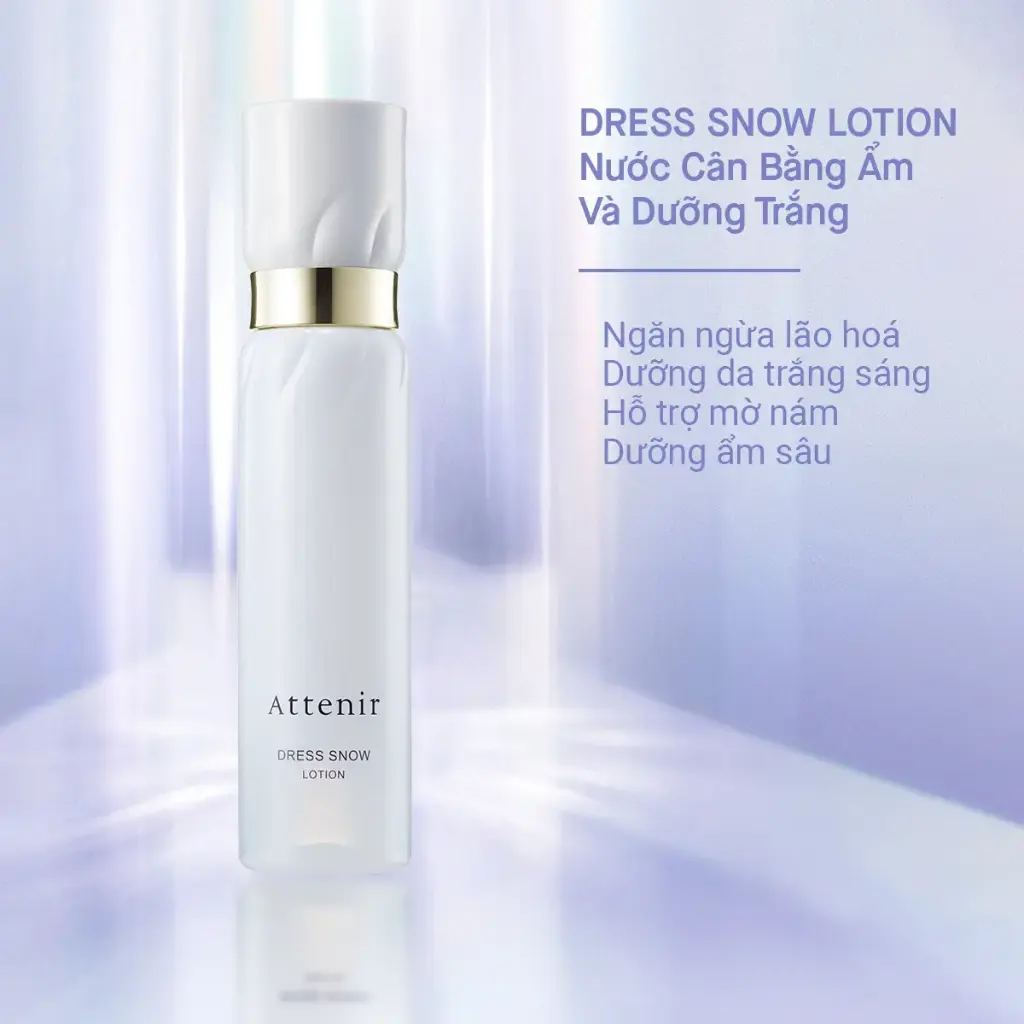 Nước cân bằng ẩm và Dưỡng trắng 150ml Attenir Dress Snow Lotion