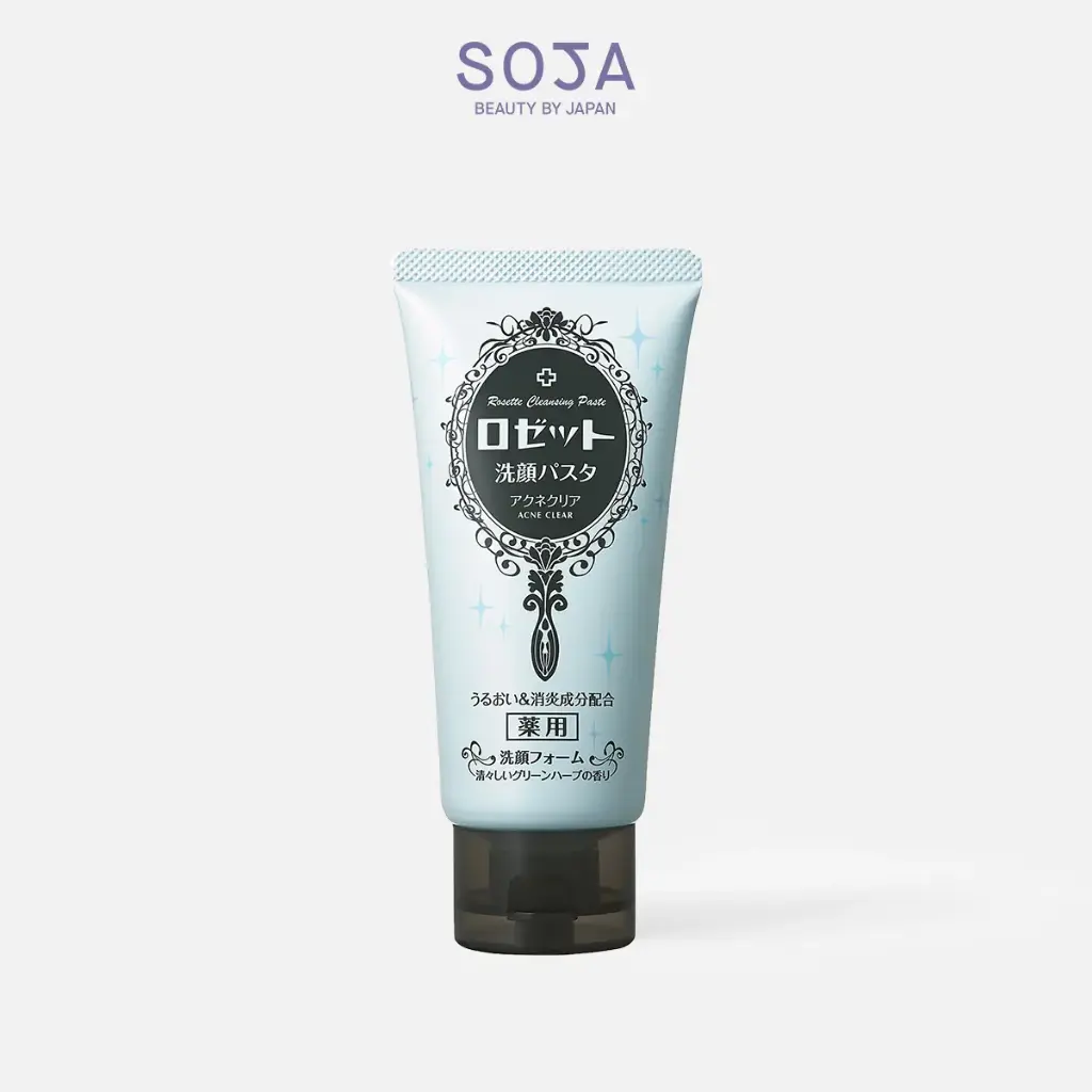 Sữa Rửa Mặt Làm Giảm Mụn 120G Rosette Face Wash Pasta Acne Clear