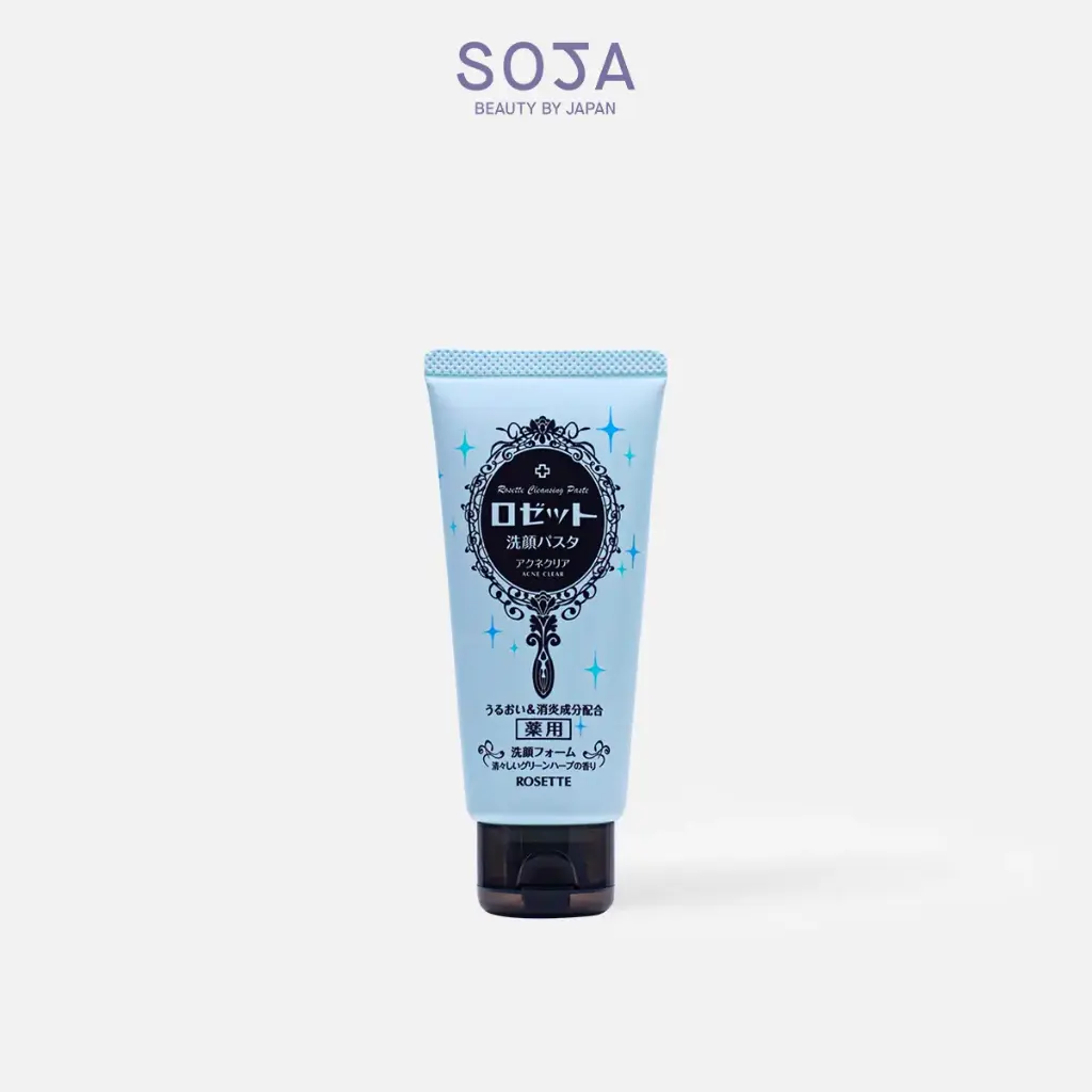 Sữa Rửa Mặt Làm Giảm Mụn 80G Rosette Face Wash Pasta Acne Clear